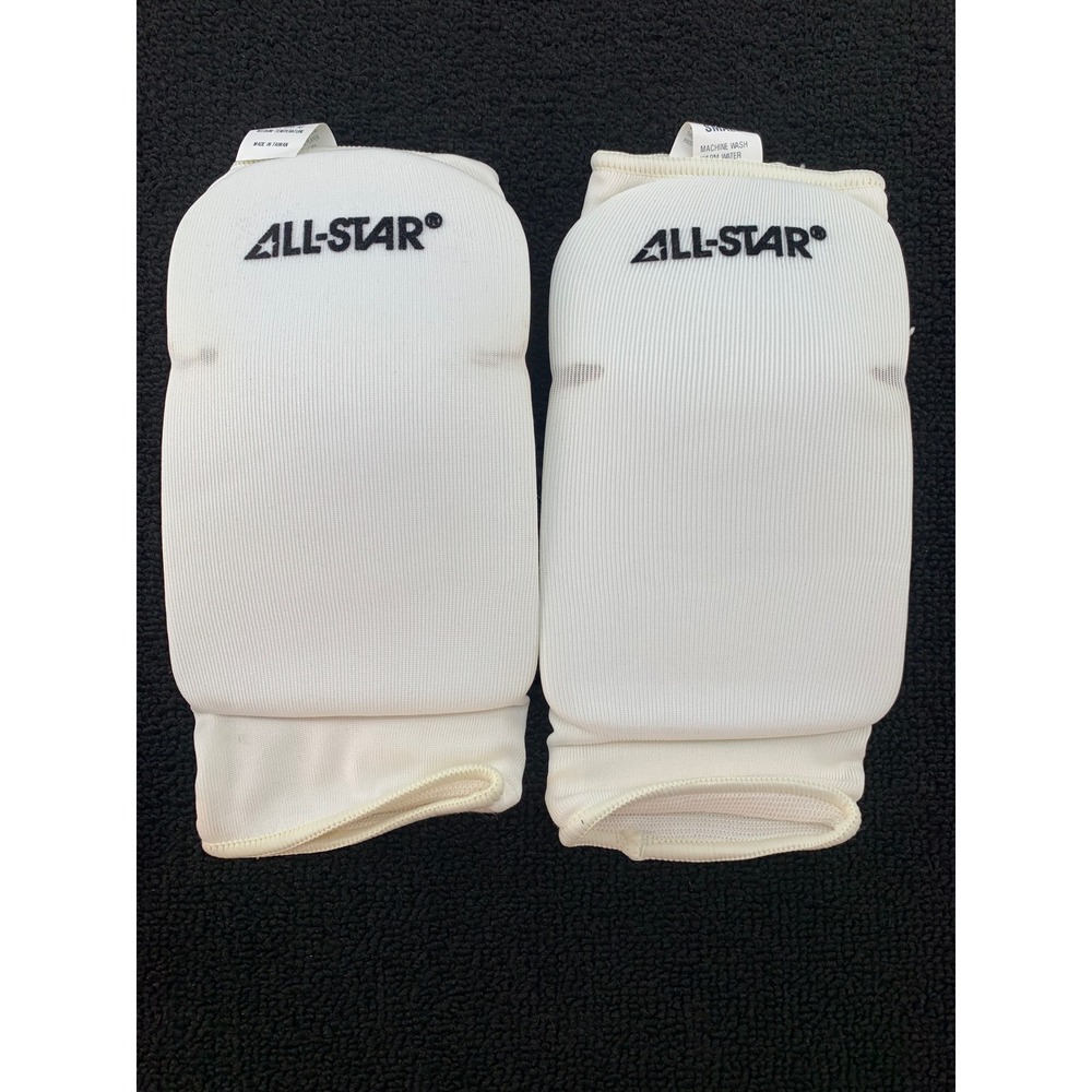 All Star Extra Long‎ Sports Knee Pad White Small Pair Volleyball Basketball